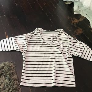 Long sleeve stripe shirt